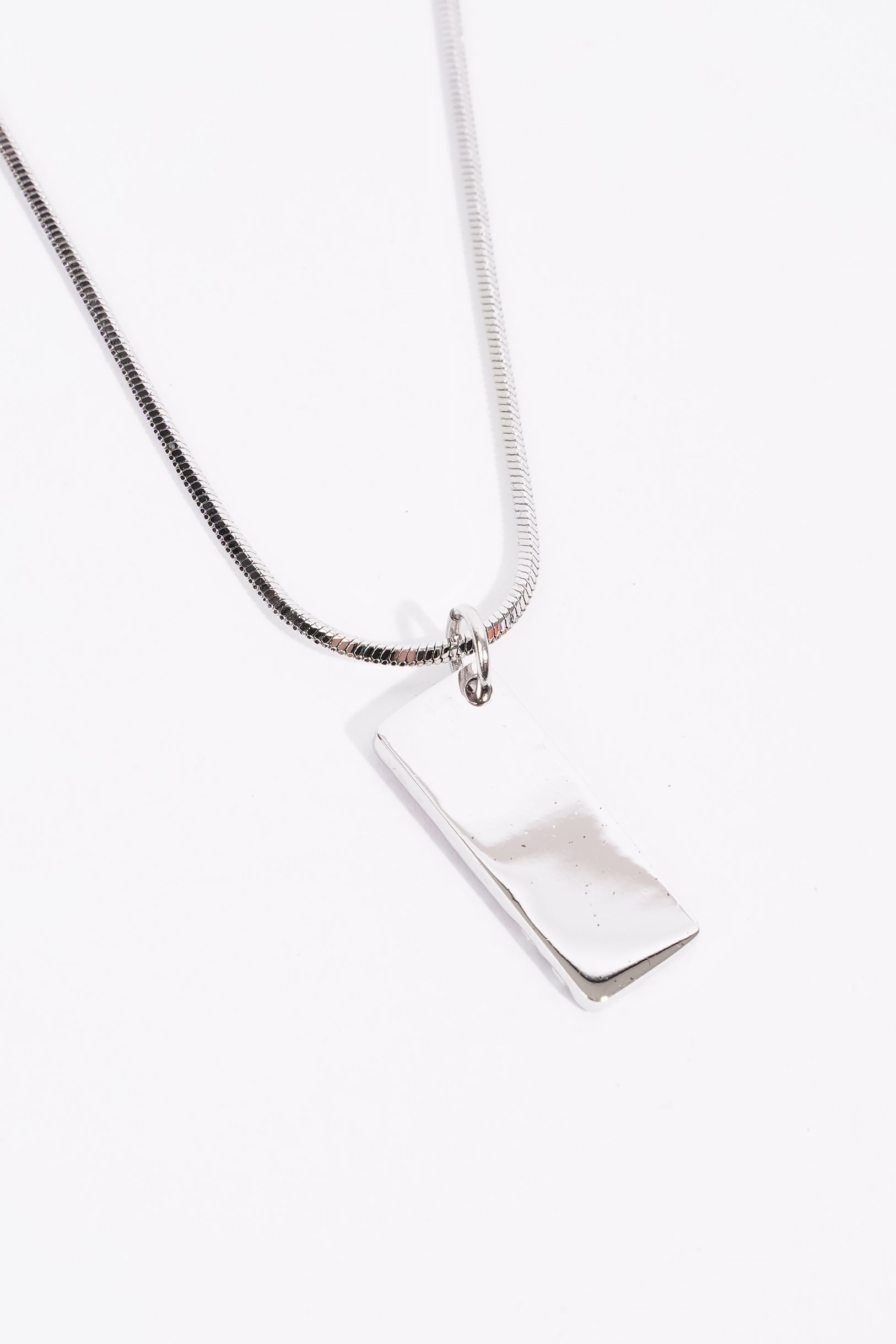 Christian Dior No.2 Trotter Pendant Necklace Pink White Silver Plated
