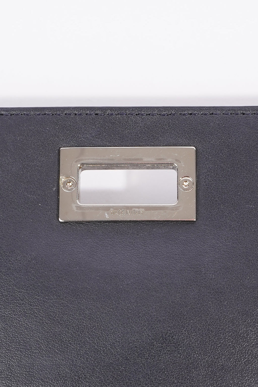 Fendi Peekaboo Long Wallet Grey Leather