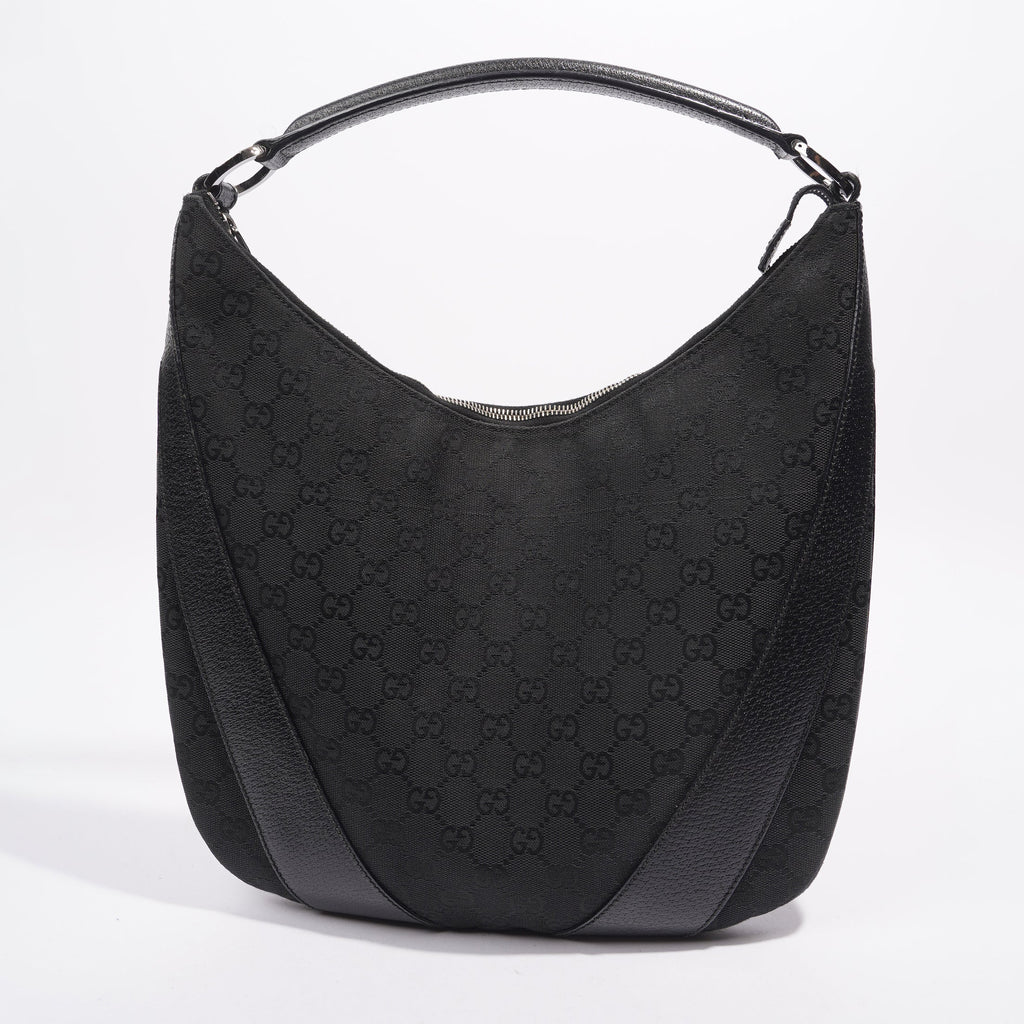 Gucci One Shoulder Bag Black Canvas