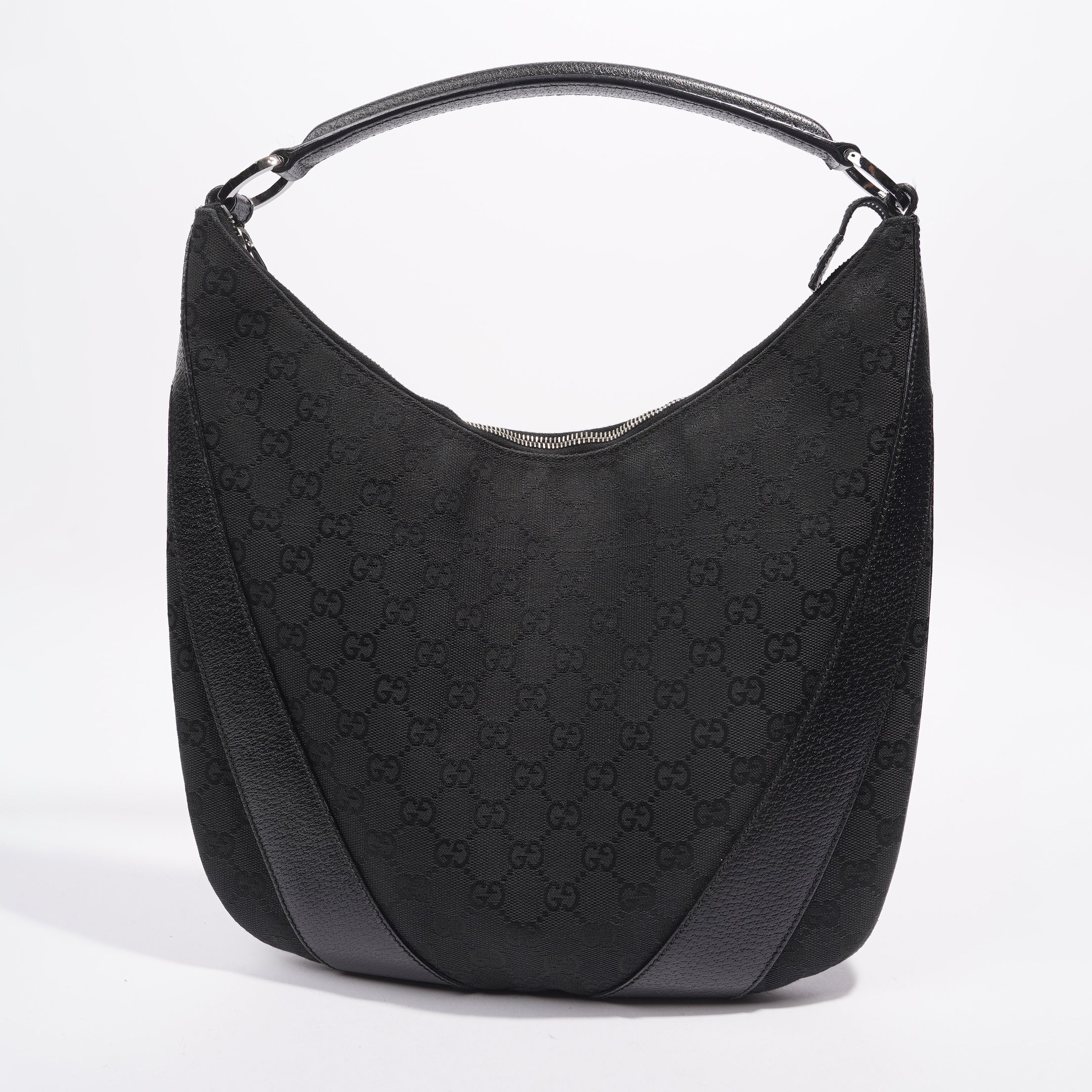 Gucci One Shoulder Bag Black Canvas