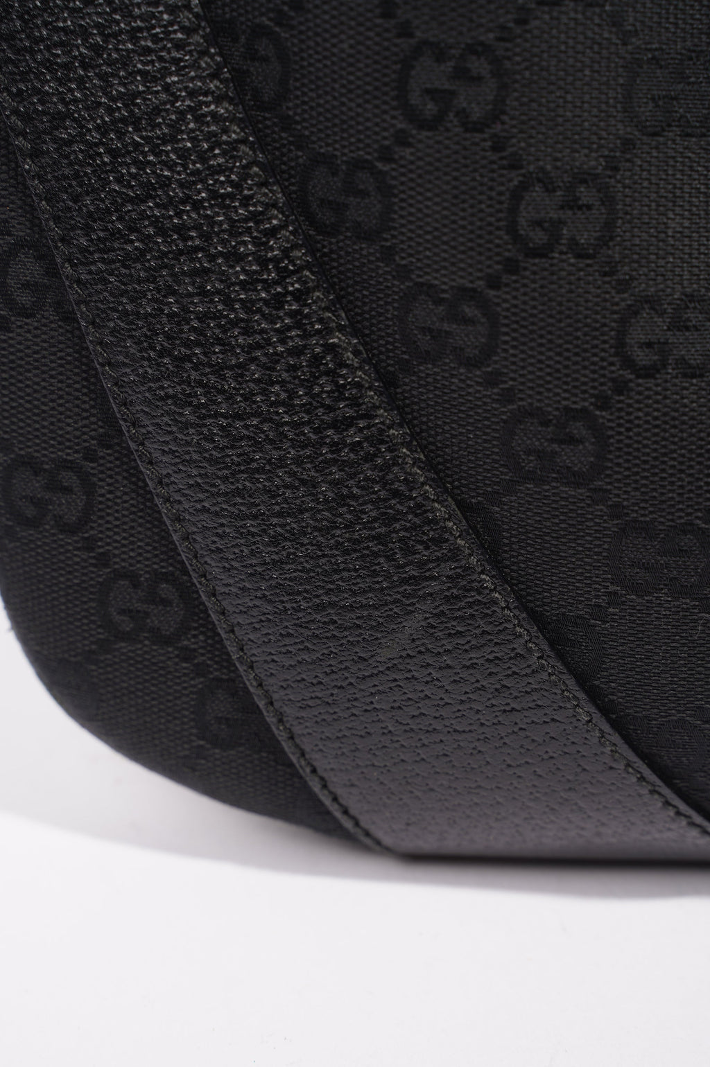 Gucci One Shoulder Bag Black Canvas