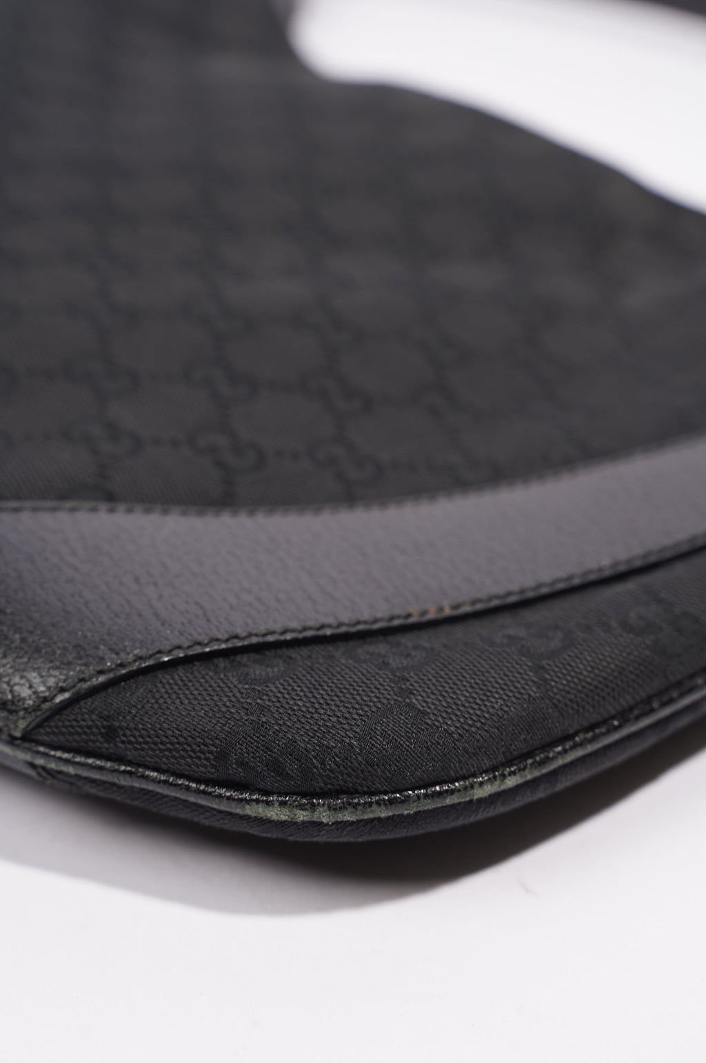 Gucci One Shoulder Bag Black Canvas