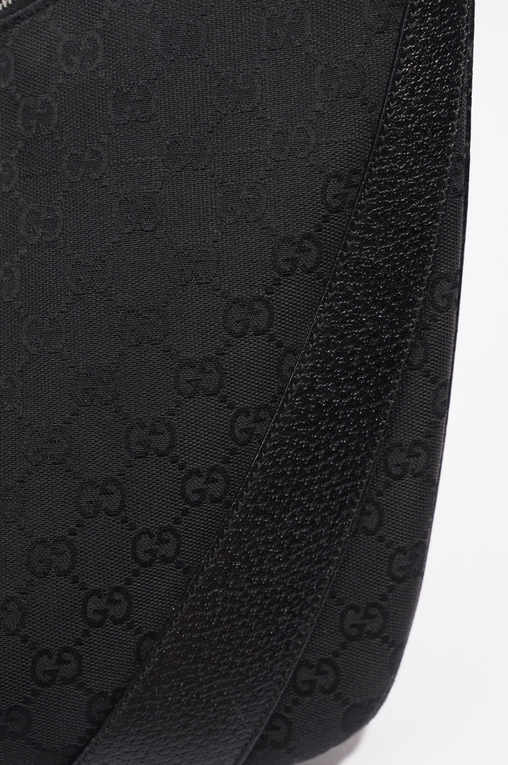 Gucci One Shoulder Bag Black Canvas