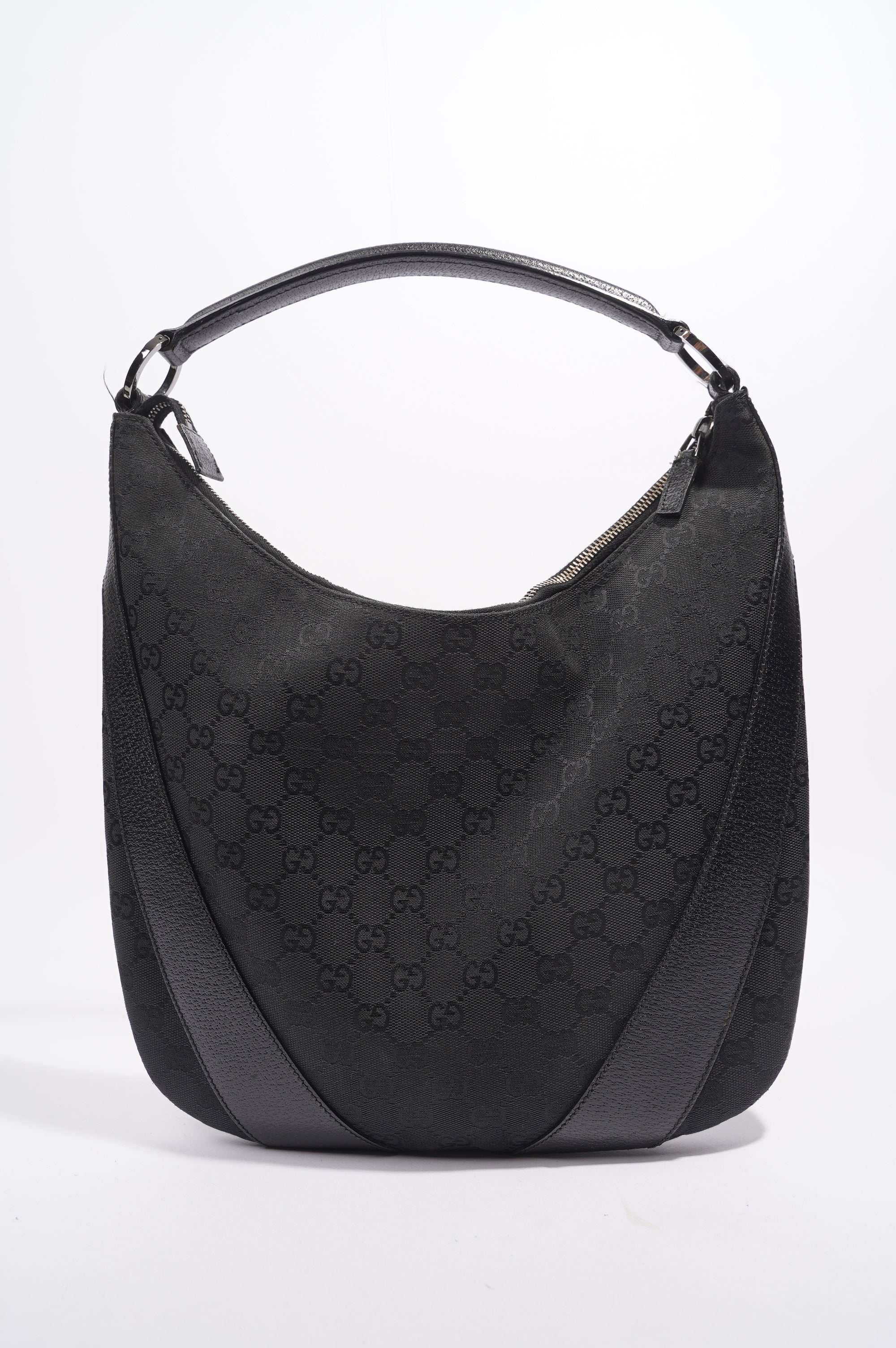 Gucci One Shoulder Bag Black Canvas