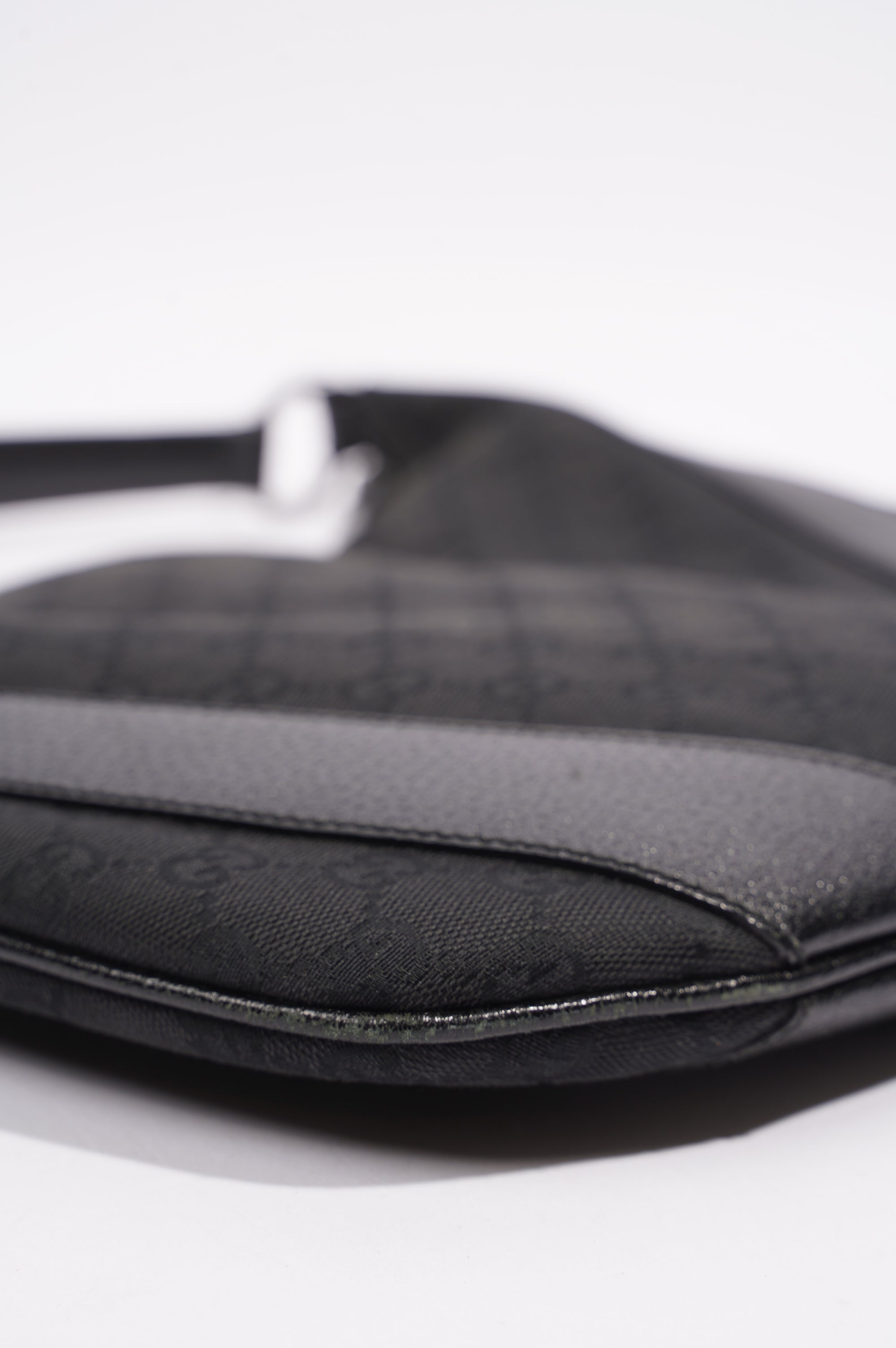 Gucci One Shoulder Bag Black Canvas