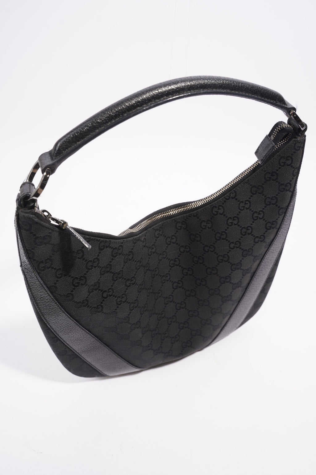 Gucci One Shoulder Bag Black Canvas