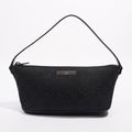 Gucci Boat Pochette Bag Black Canvas