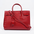 Saint Laurent Sac De Jour Red Calfskin Leather Small