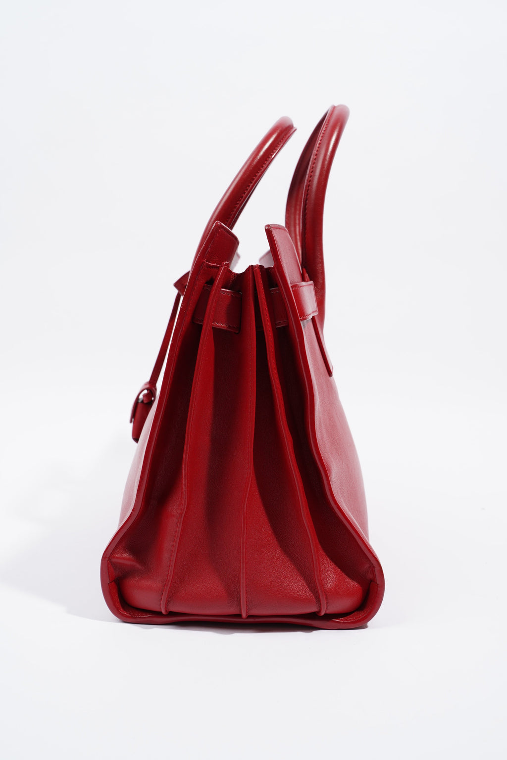 Saint Laurent Sac De Jour Red Calfskin Leather Small