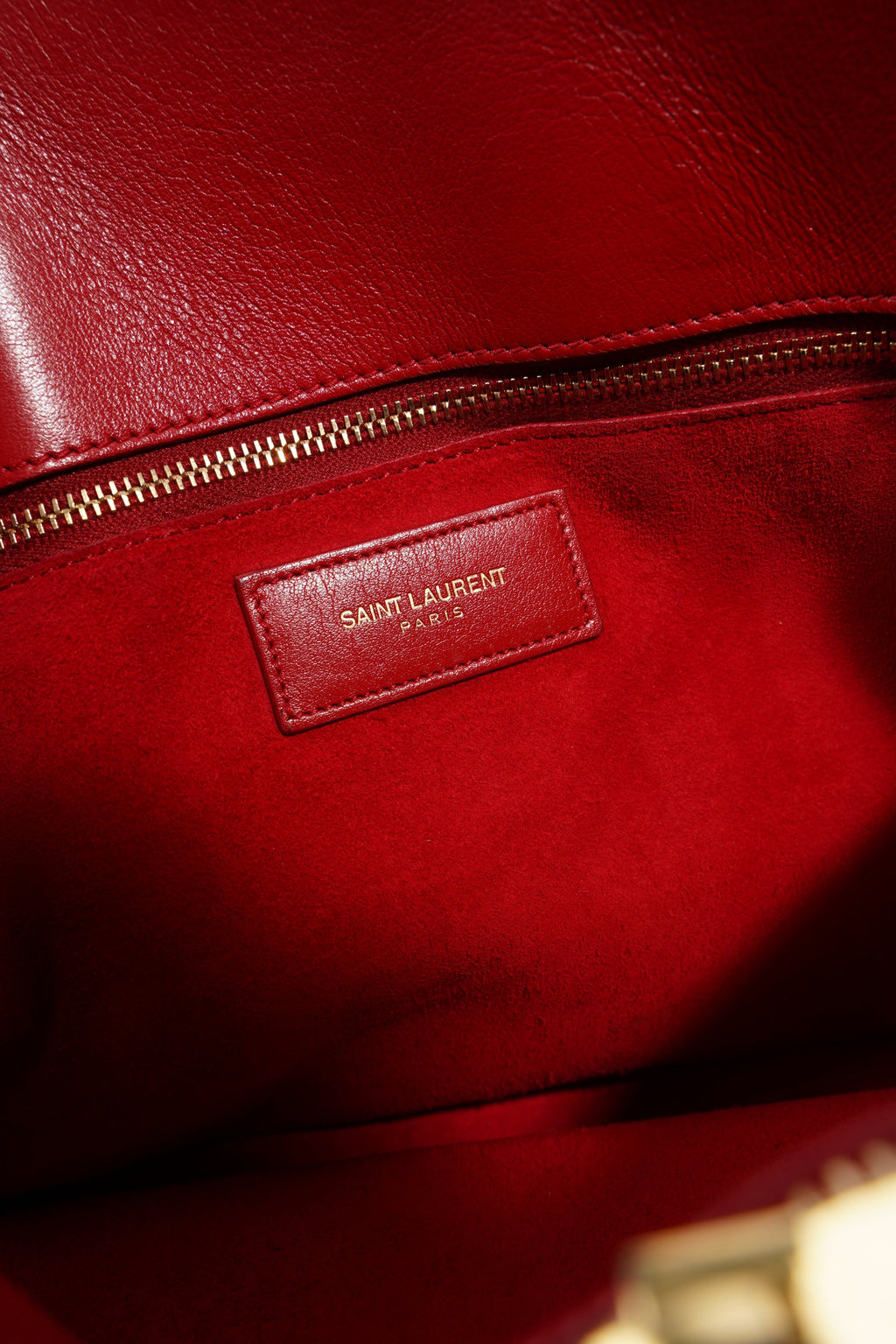 Saint Laurent Sac De Jour Red Calfskin Leather Small