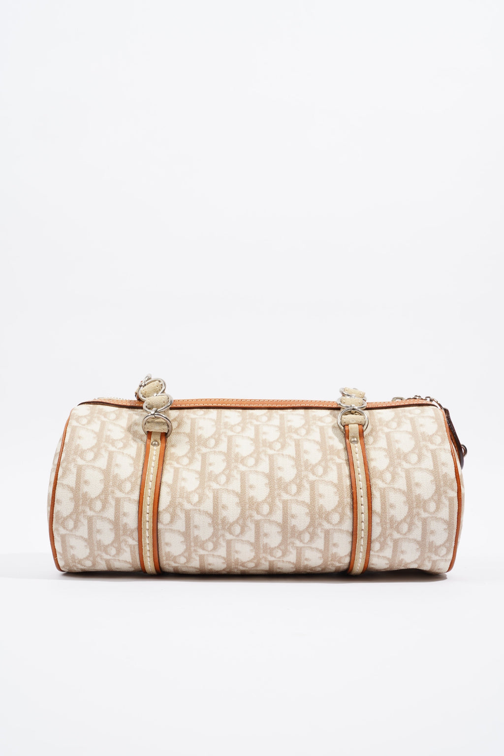 Christian Dior Trotter Romantique Hand Bag Beige Canvas