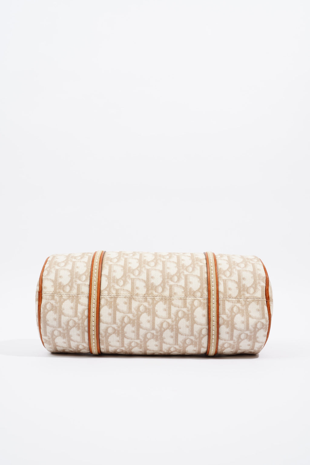 Christian Dior Trotter Romantique Hand Bag Beige Canvas