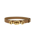 Gucci 550122 AP00G 2837 Women's Taupe Calf-Skin Leather Belt (GGWB1000)