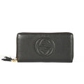 Gucci 598187 525040 Soho Women's Black Full Grain Calf-Skin Leather Wallet (GGWW3605)