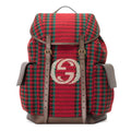 Gucci 625939 2J9AT 8274 Unisex's Multi-Color Houndstooth Fabric / Calf-Skin Leather Backpack (GG2074)