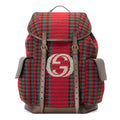 Gucci 625939 2J9AT 8274 Unisex's Multi-Color Houndstooth Fabric / Calf-Skin Leather Backpack (GG2074)