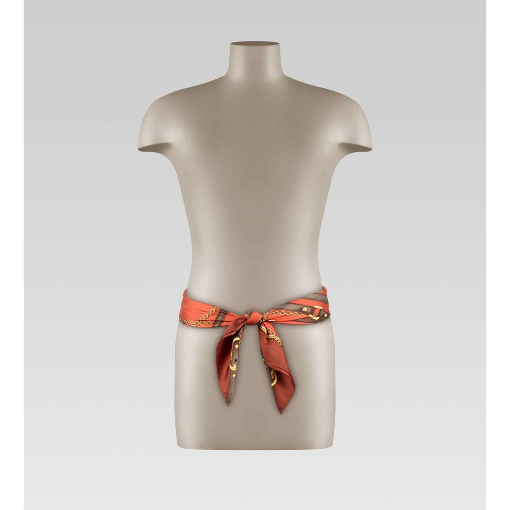 Gucci Antique Ruby Relia Print Foulard Shawl (GGSH110)