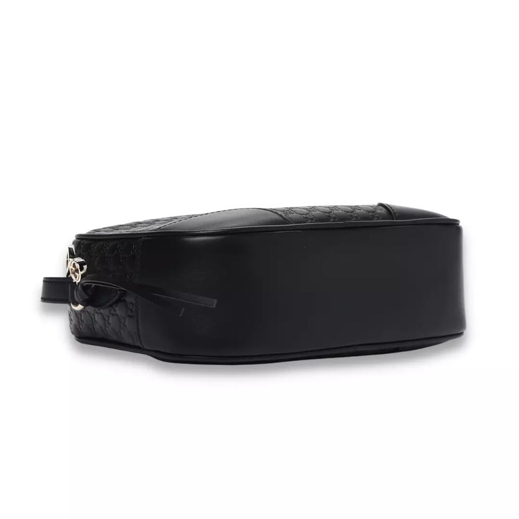 Gucci Black Microguccissima Mini Bree Messenger Bag