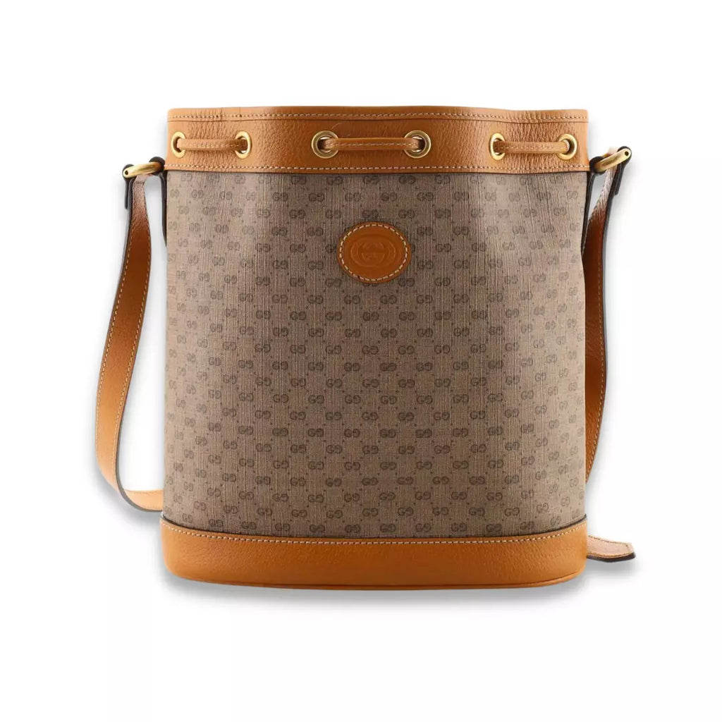 Gucci Brown Disney Mickey Mouse Bucket Bag