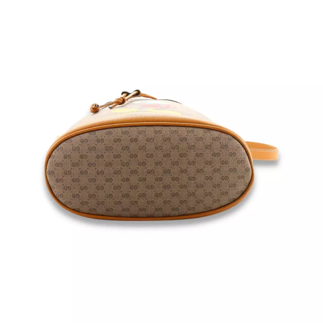 Gucci Brown Disney Mickey Mouse Bucket Bag