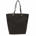 Gucci Brown GG Logo Hobo Bucket Shoulder Tote Bag-Bags-Gucci-Brown-JustGorgeousStudio.com
