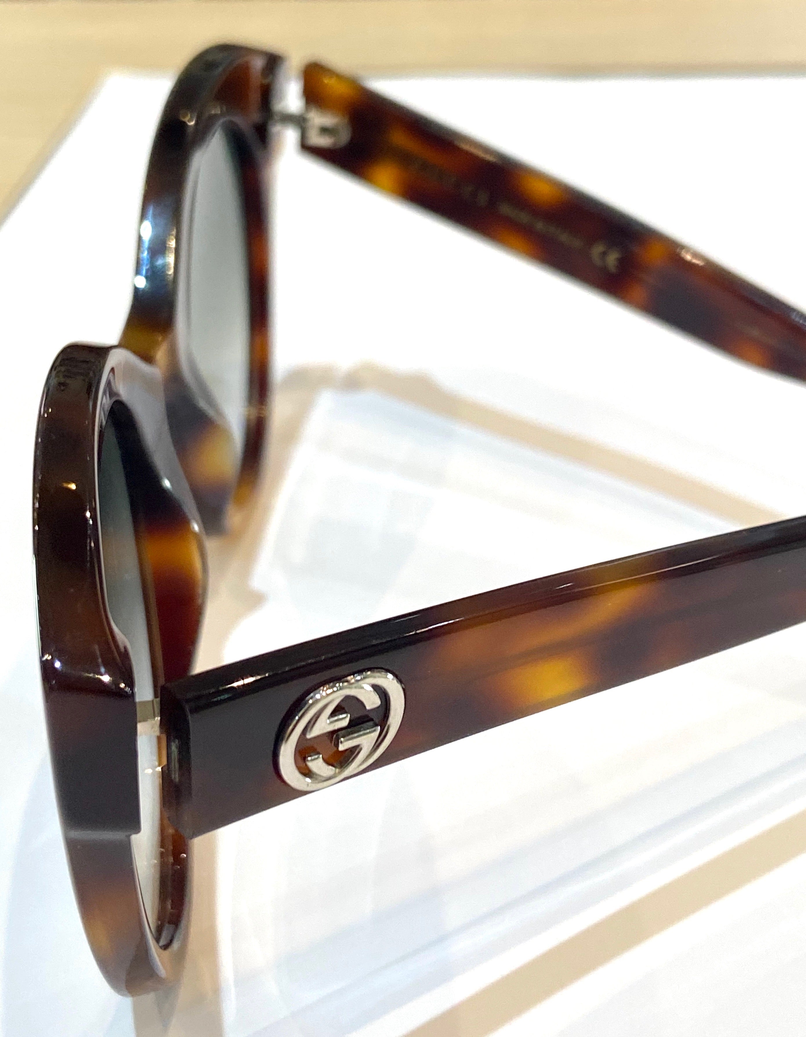 GUCCI CAT EYE SUNGLASSES HAVANA