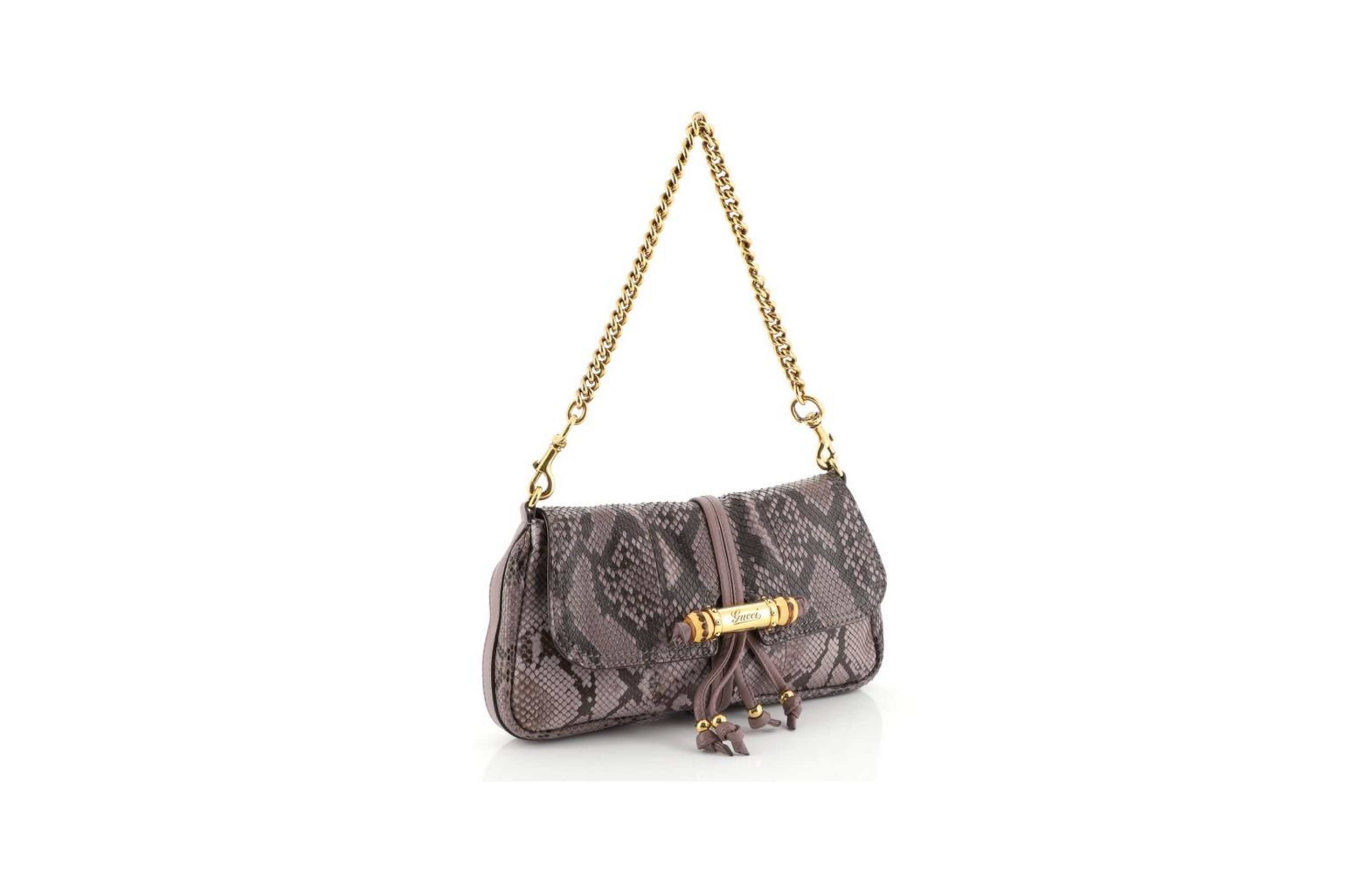 GUCCI CROISETTE PYTHON BAG