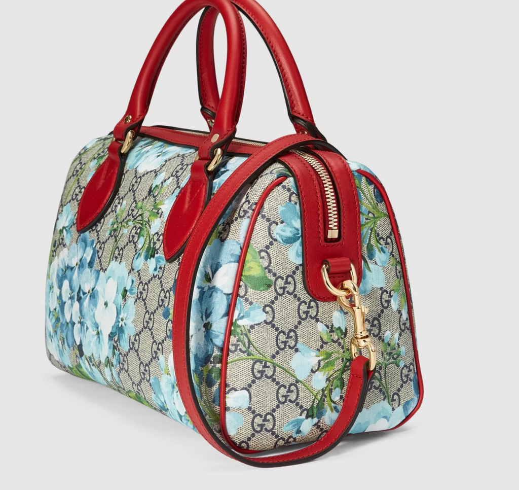 GUCCI GG Supreme Blooms Boston Bag