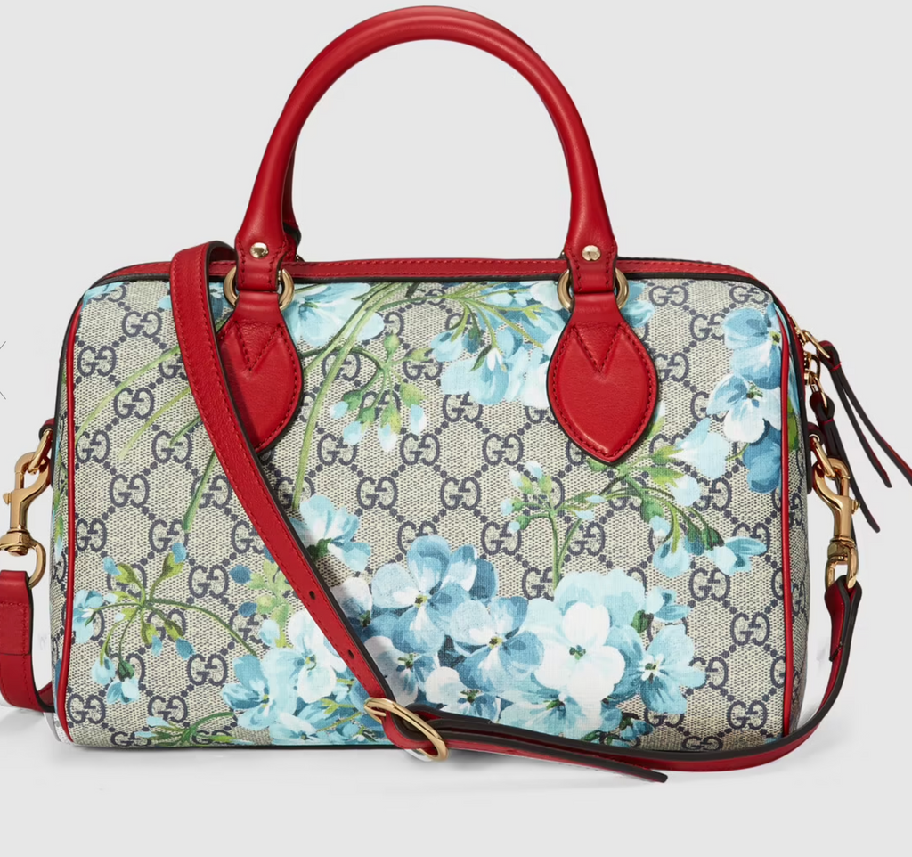 GUCCI GG Supreme Blooms Boston Bag