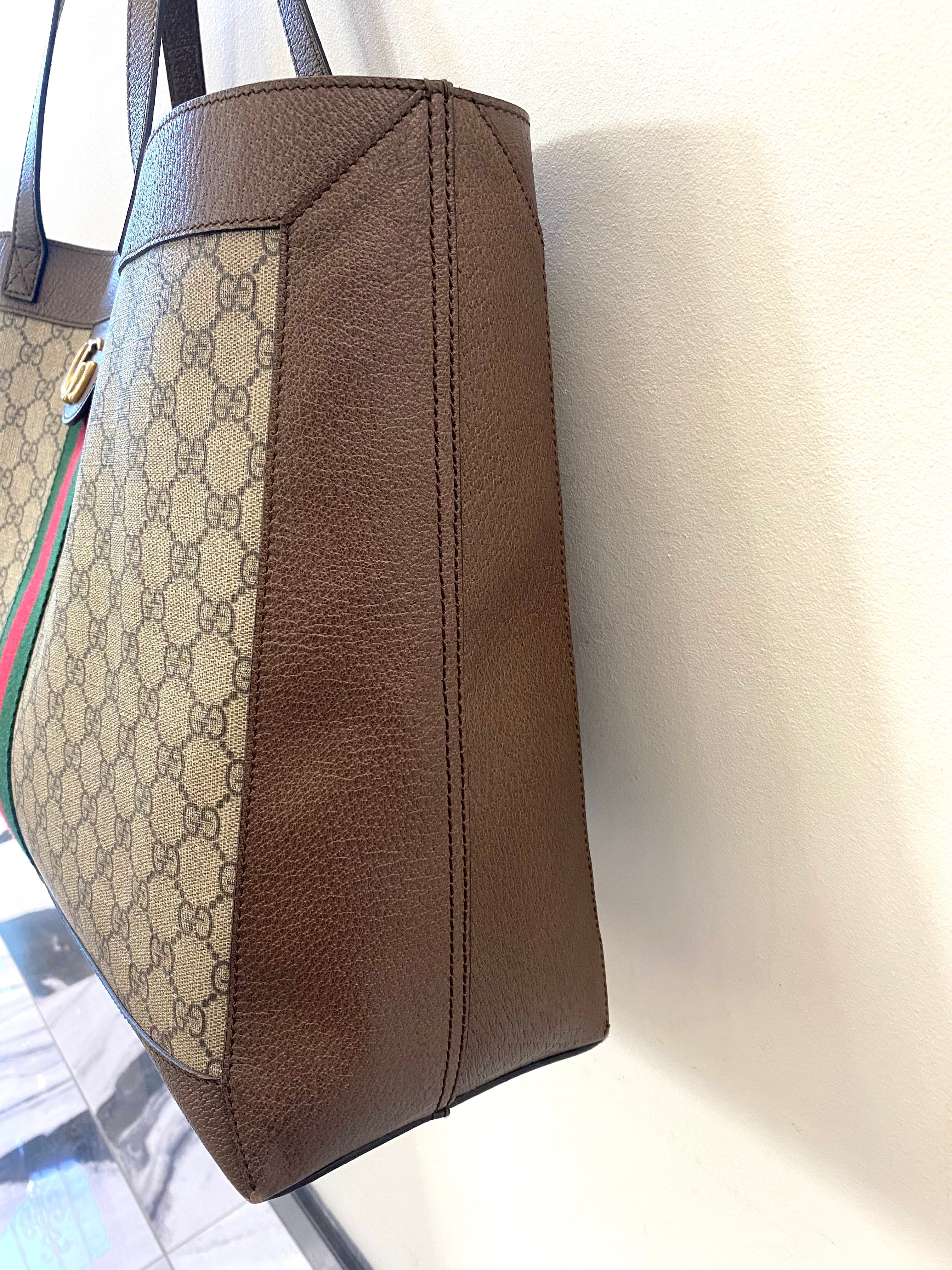 GUCCI GG SUPREME MEDIUM SOFT OPHIDIA TOTE BAG