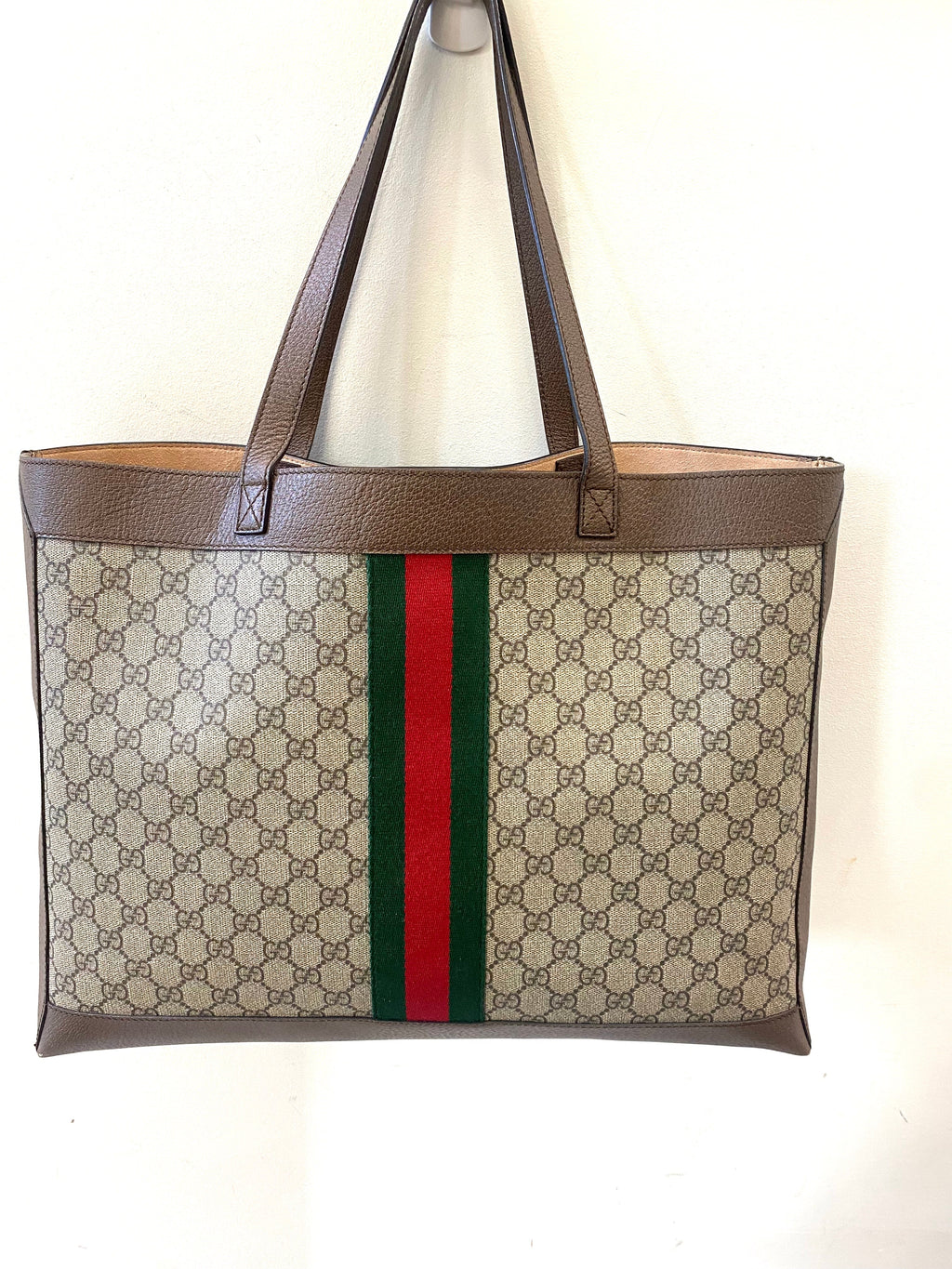 GUCCI GG SUPREME MEDIUM SOFT OPHIDIA TOTE BAG