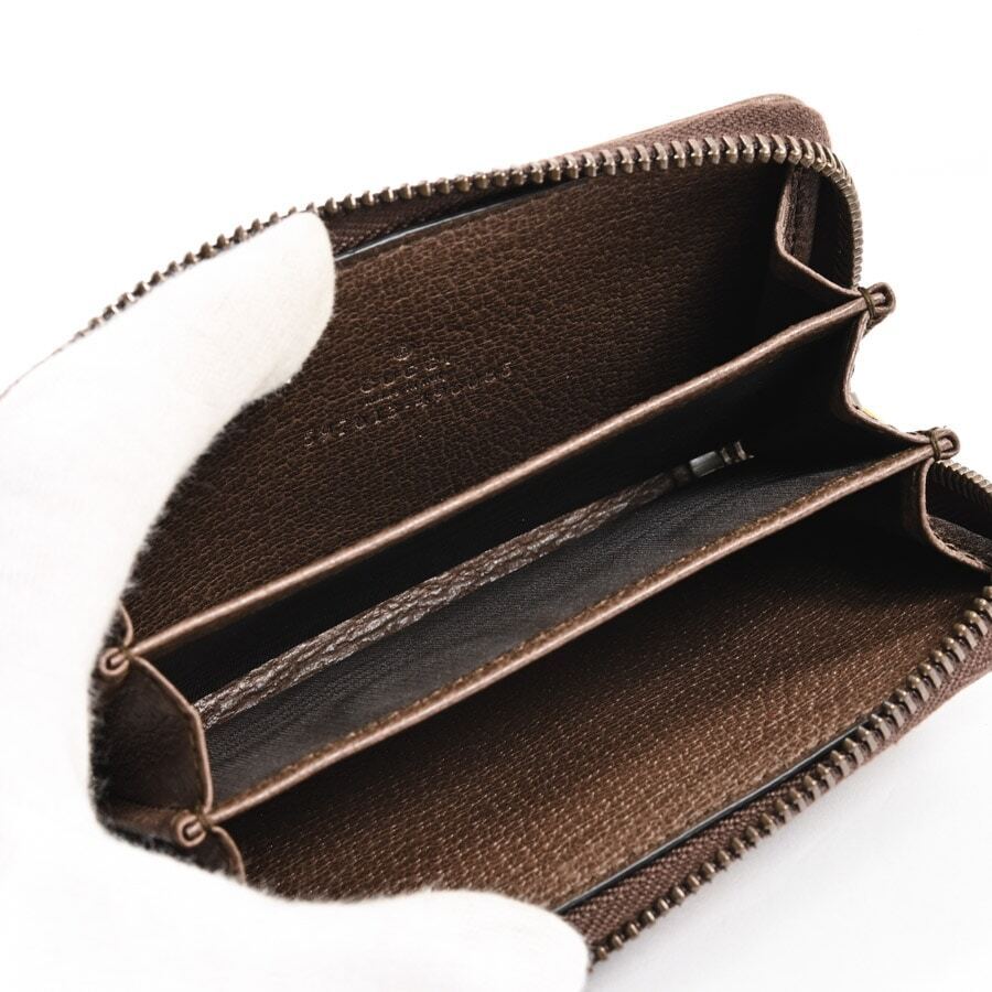 GUCCI GG SUPREME OPHIDIA SMALL ZIP AROUND WALLET