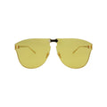 Gucci GG0354S Aviator Golden Metal Sunglasses Unisex (S) Unisex