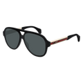 Gucci GG0463S Sunglasses Black White / Grey (S) Men's
