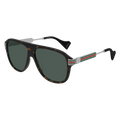 Gucci GG0587S Sunglasses Havana / Green Polarized (S) Unisex