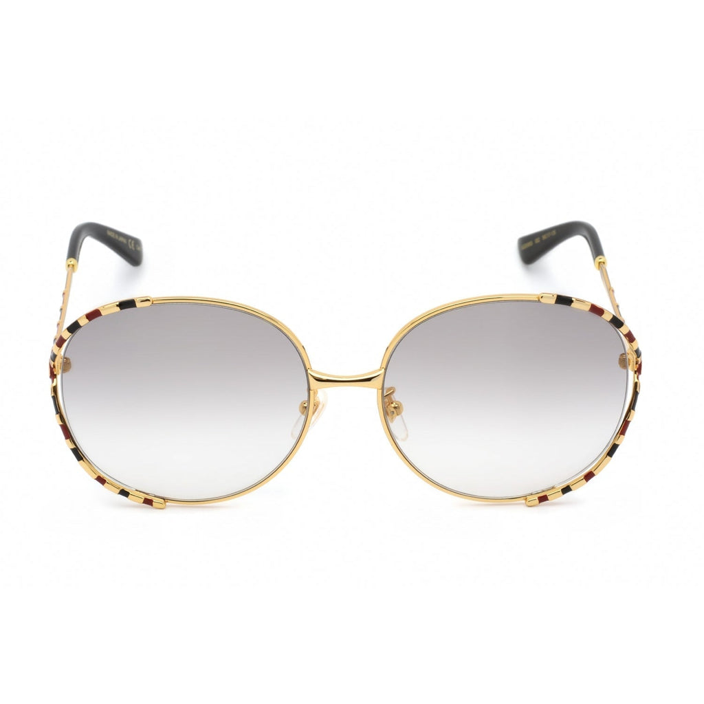 Gucci GG0595S Sunglasses Gold / Grey Women's (S)