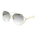 Gucci GG0651S Sunglasses Gold / Grey Gradient Unisex (S)