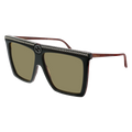 Gucci GG0733S Sunglasses Green / Green Unisex (S)
