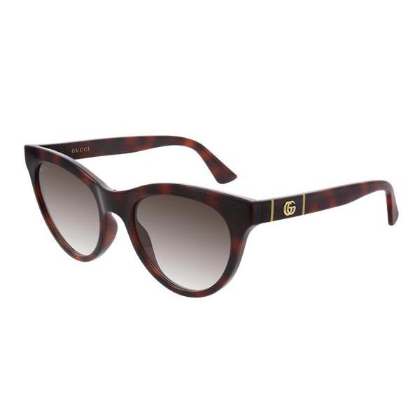 Gucci GG0763S Sunglasses Havana / Brown-AmbrogioShoes