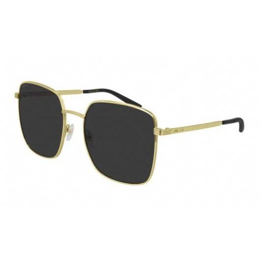 Gucci GG0802S Sunglasses Gold / Dark Grey-AmbrogioShoes