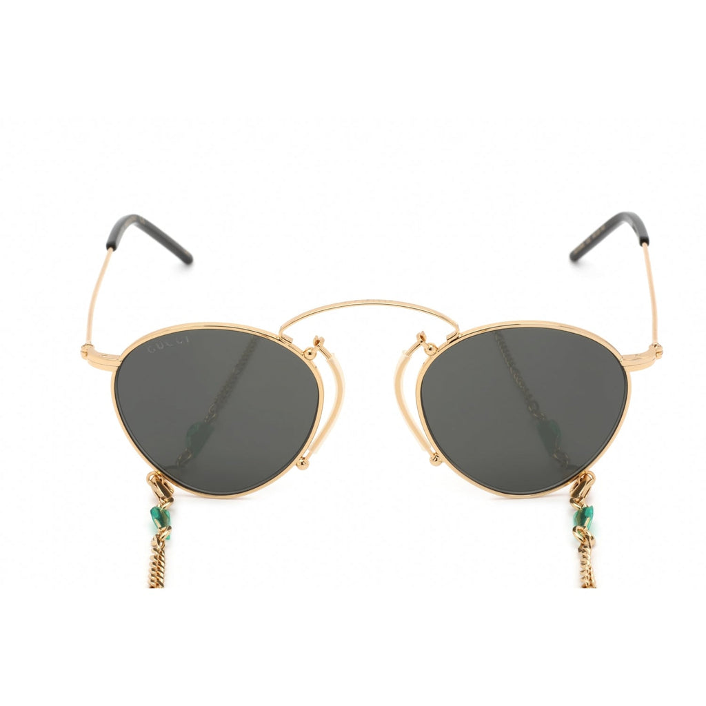 Gucci GG1034S Sunglasses Gold / Grey Women's (S)