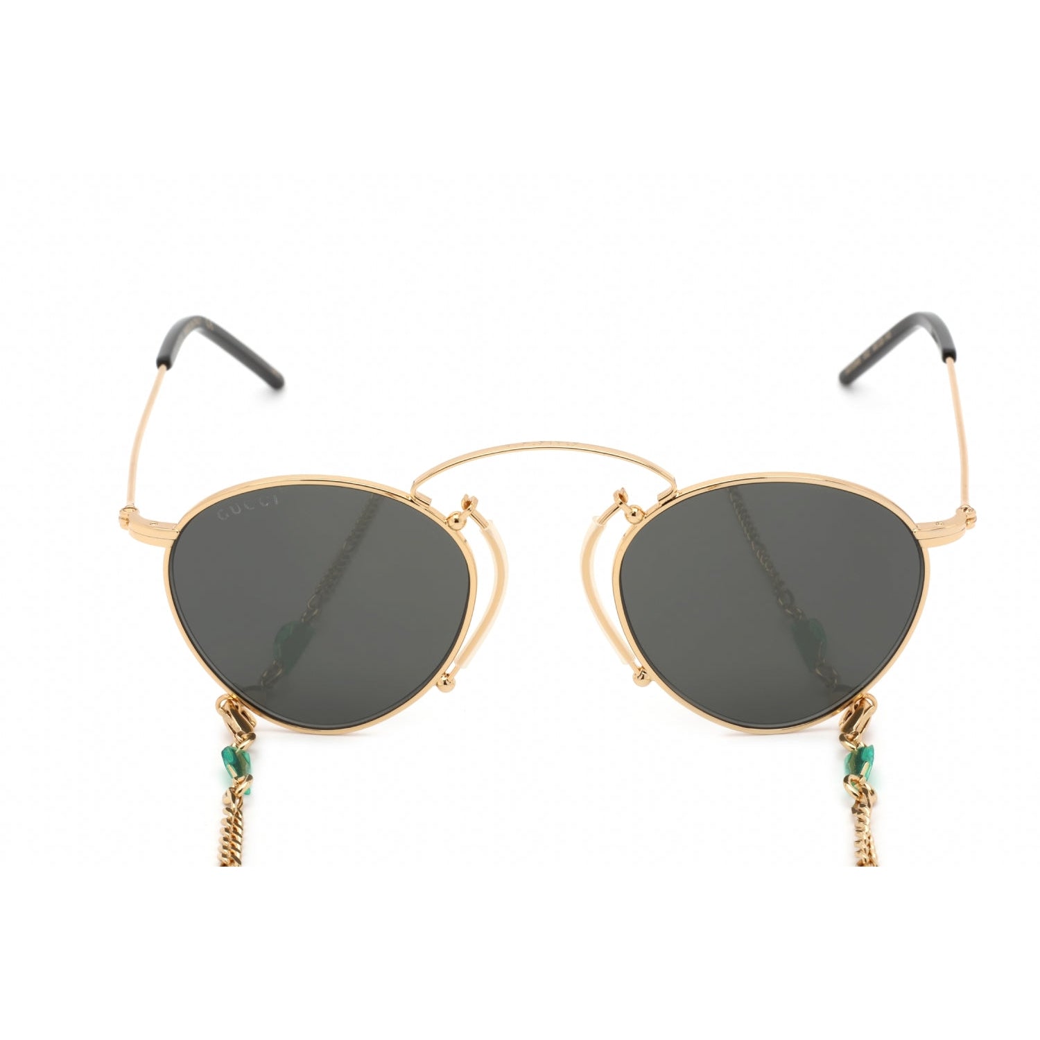 Gucci GG1034S Sunglasses Gold / Grey Women's (S)
