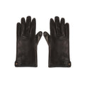 Gucci Gloves Men's 524061 BAP00 1000 Bee Black Lamb Leather & Cashmere (GGG1000)