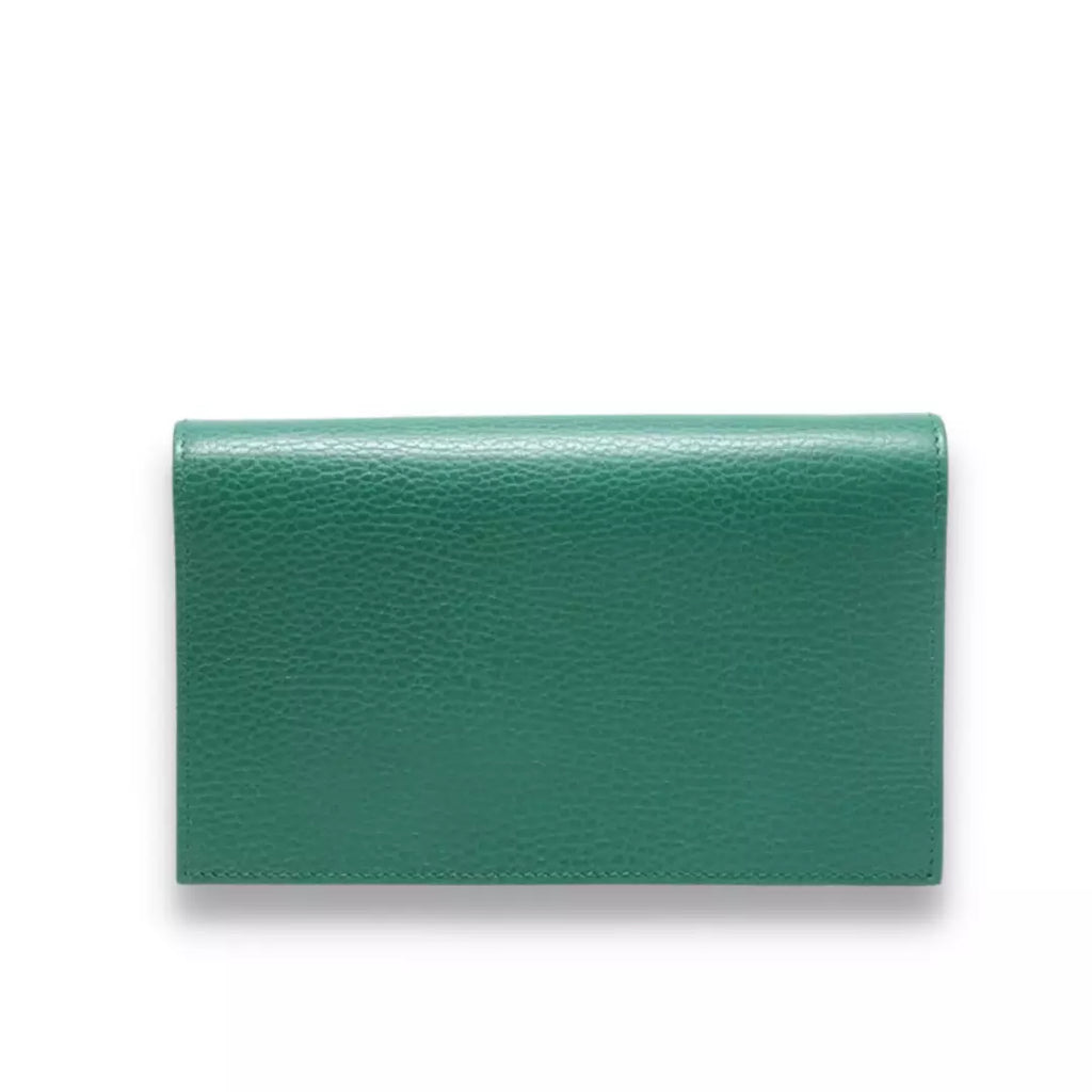 Gucci Green Leather Interlocking Bag
