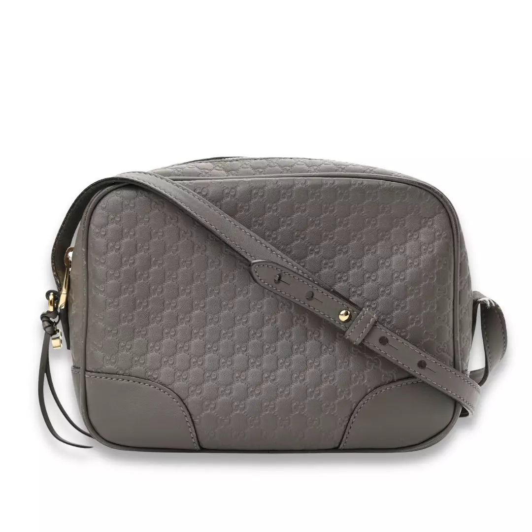 Gucci Grey Microguccissima Mini Bree Messenger Bag
