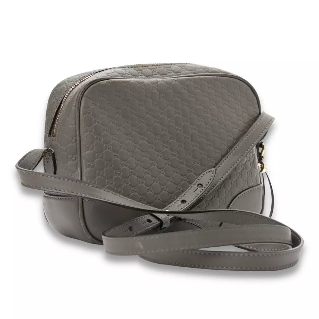 Gucci Grey Microguccissima Mini Bree Messenger Bag