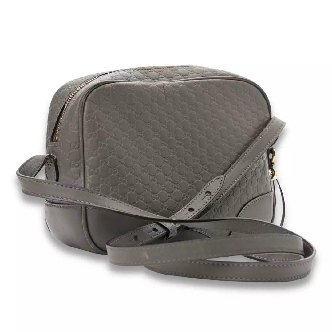 Gucci Grey Microguccissima Mini Bree Messenger Bag