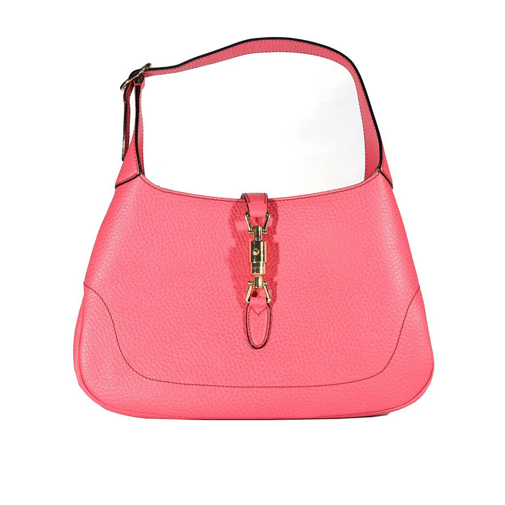 Gucci Jackie 002058-137335 Women's Pink Calf-Skin Leather Handbag (GG2058)