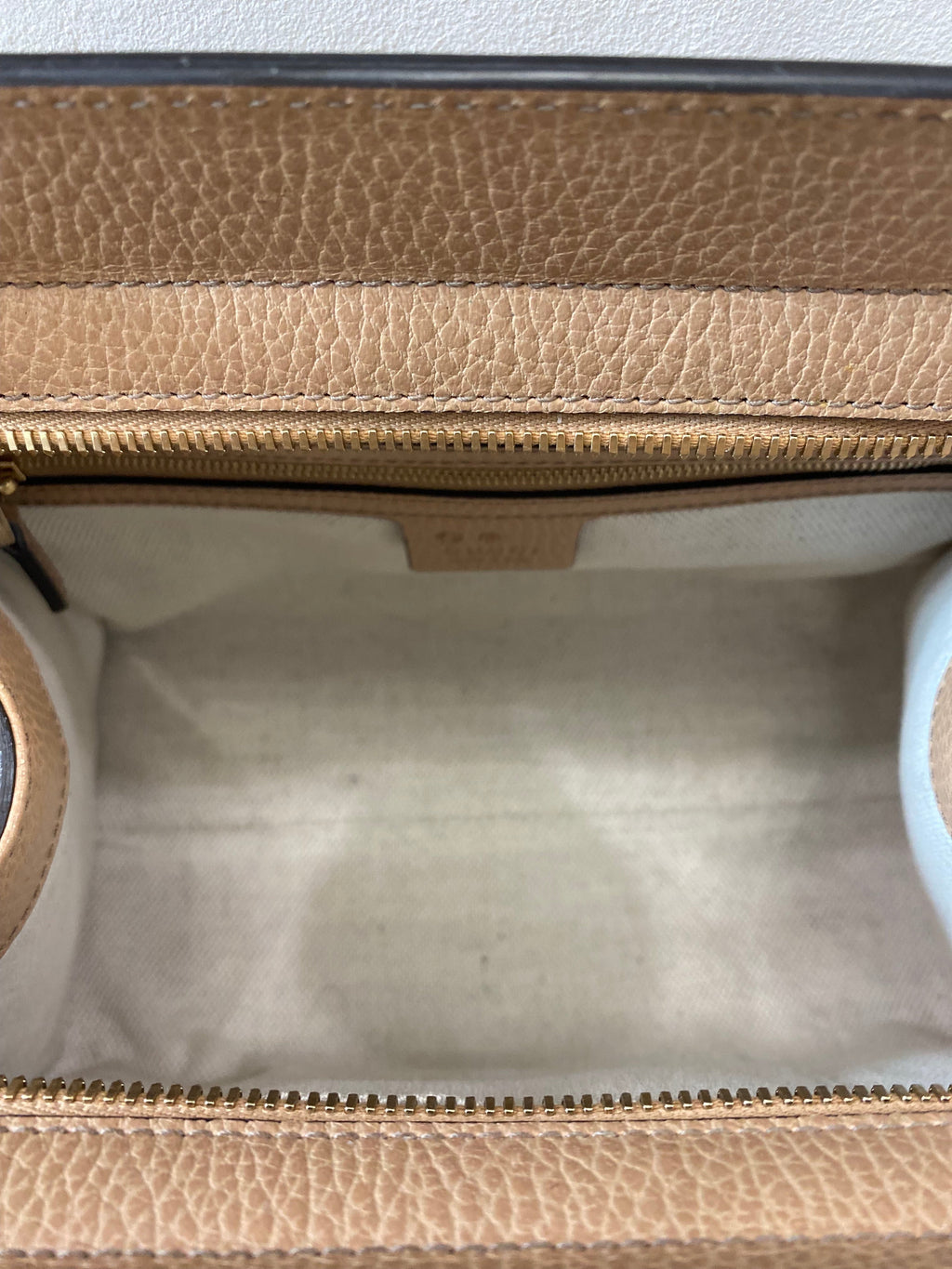 GUCCI SOHO CONVERTIBLE TOP HANDLE LEATHER BAG