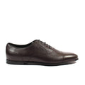 Gucci Men's Shoes Brown Pebbled Leather Oxfords (GGM1543)